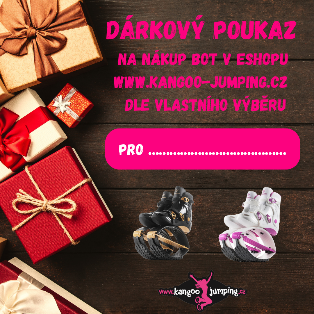 Dárkový poukaz na cvičení, skákací boty a doplňky