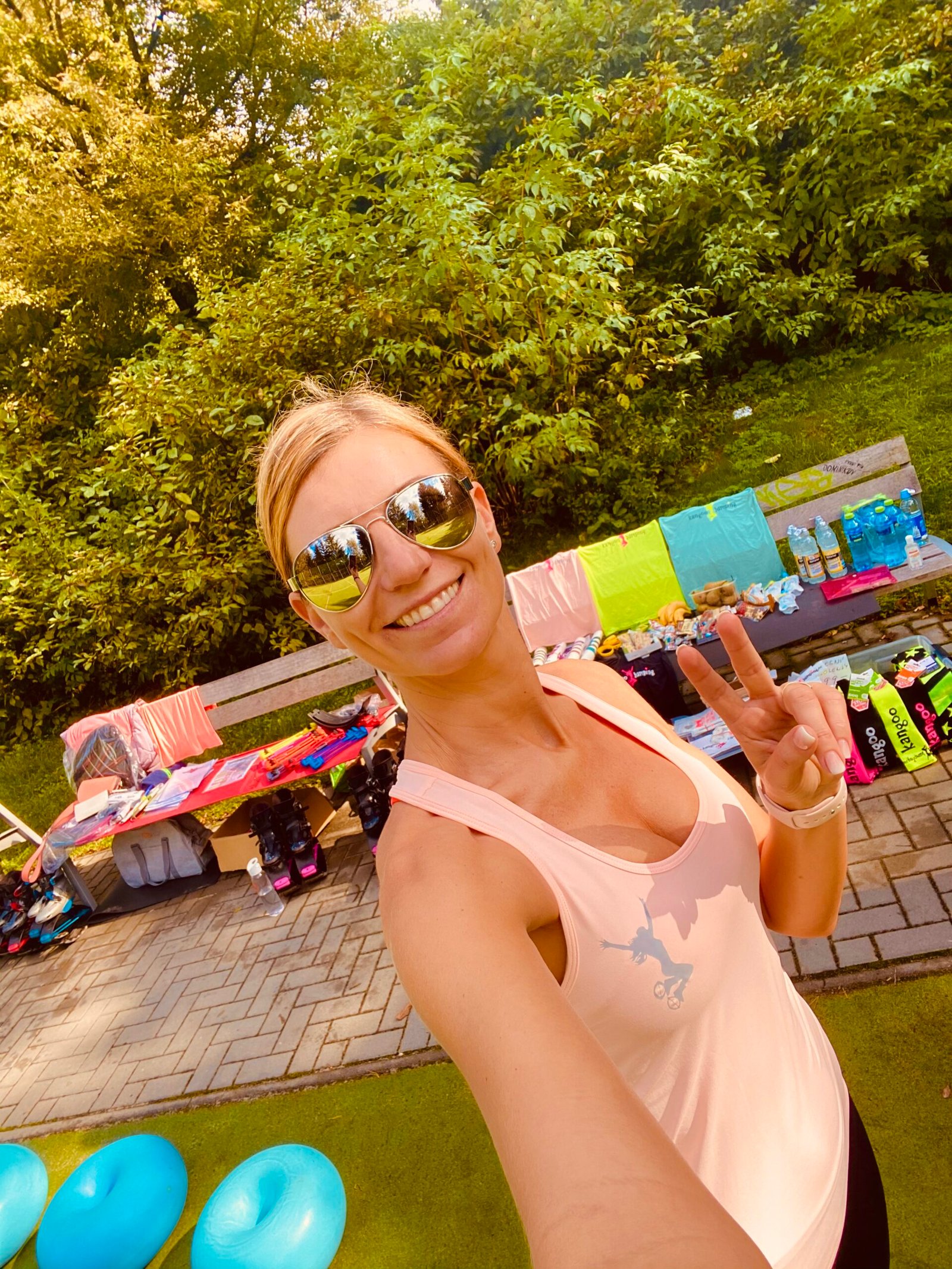 fukční tílko kangoo jumping meruňkové