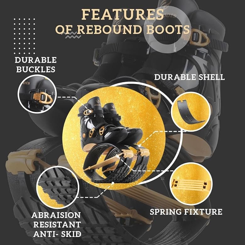 Fit Boots - černo-zlaté - Obrázek 2