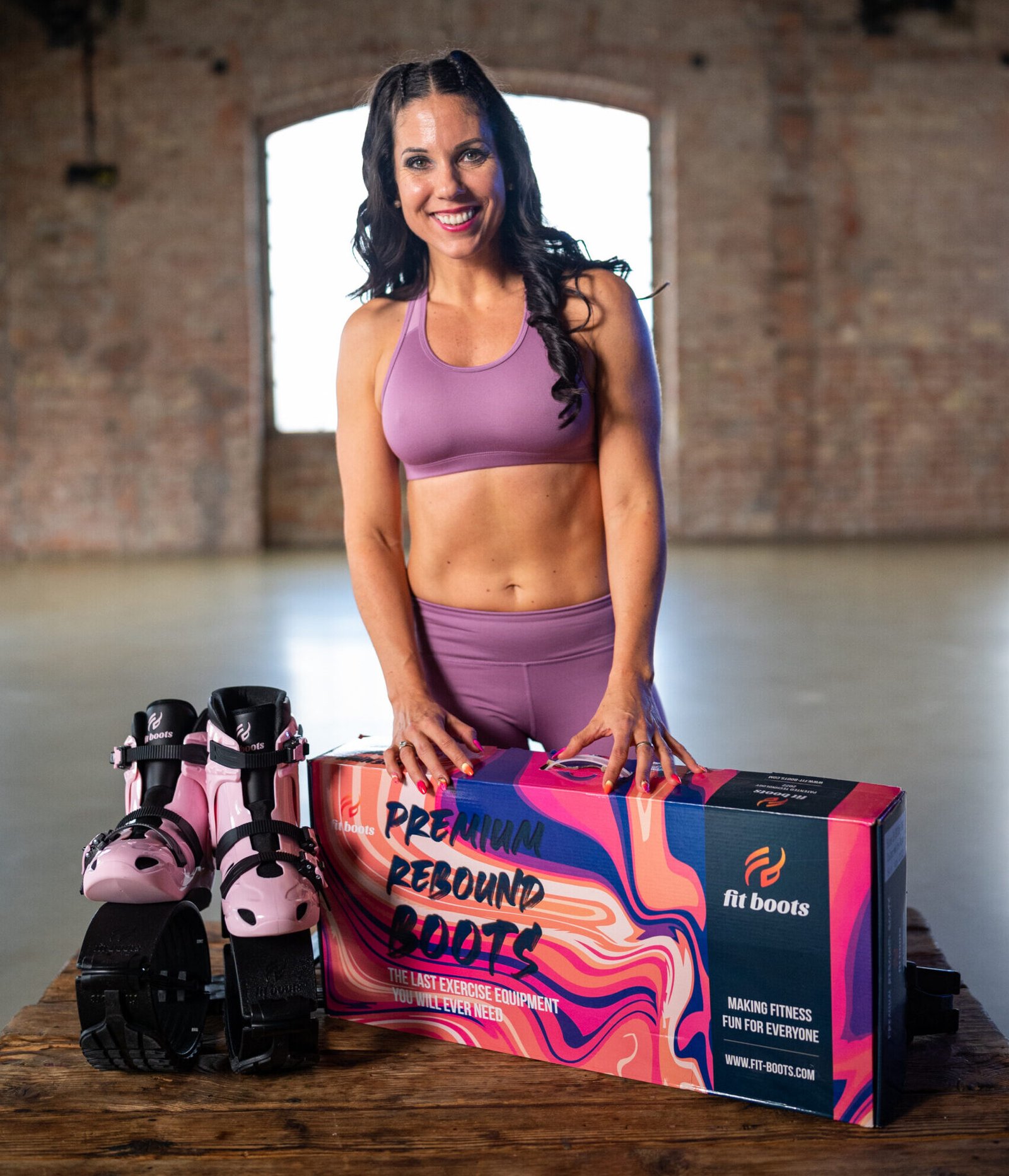 Fit Boots - růžovo-černé - Obrázek 4