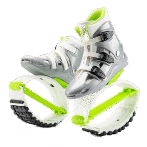 KANGAROO Boots - stříbrno-zelené