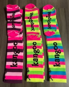 Kompresní podkolenky Kangoo Jumping pruhované